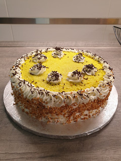 Una foto de Tarta de limón y nata
