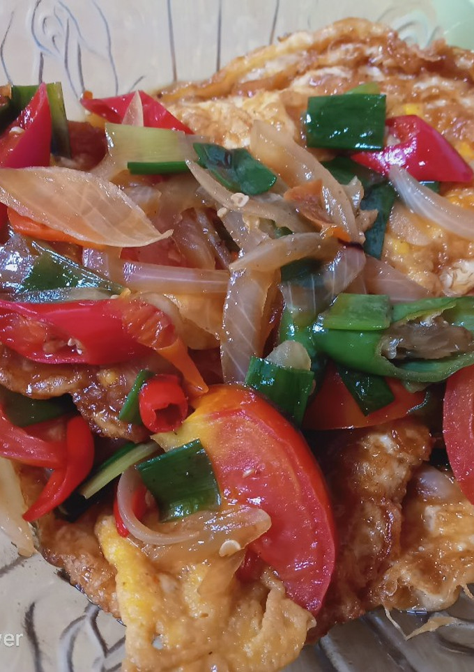 Foto resep Telor mata sapi saus tiram