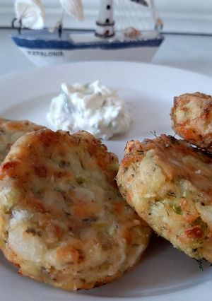 A picture of Greek Zucchini Croquettes (Kolokithokeftedes).
