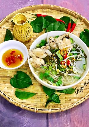 Hình của món Canh Ếch Nấu Lá Giang.