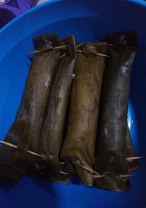 Foto resep 14. Lontong daun pisang rice cooker