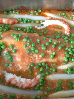 Una foto de Filetón de bacalao en salsa