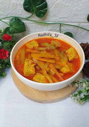 Foto resep Sayur Tahu Labu siam & Wortel