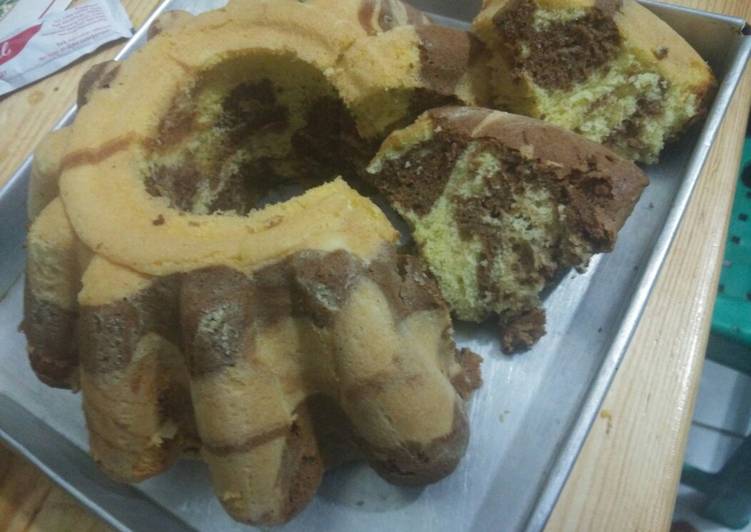 Bolu marmer chocolatos