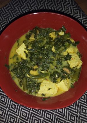 Foto resep Gulai daun singkong tahu