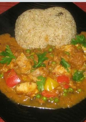 A picture of Coconut fish curry.