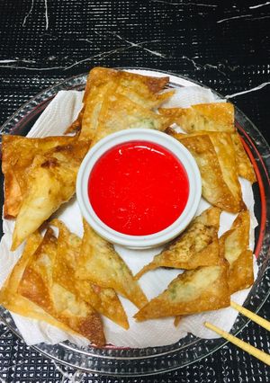 Una foto de Wantán Frito con Masa de Gyoza!