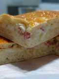Rustic Pizza with Cheese and Ham