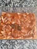 Crestas en salsa