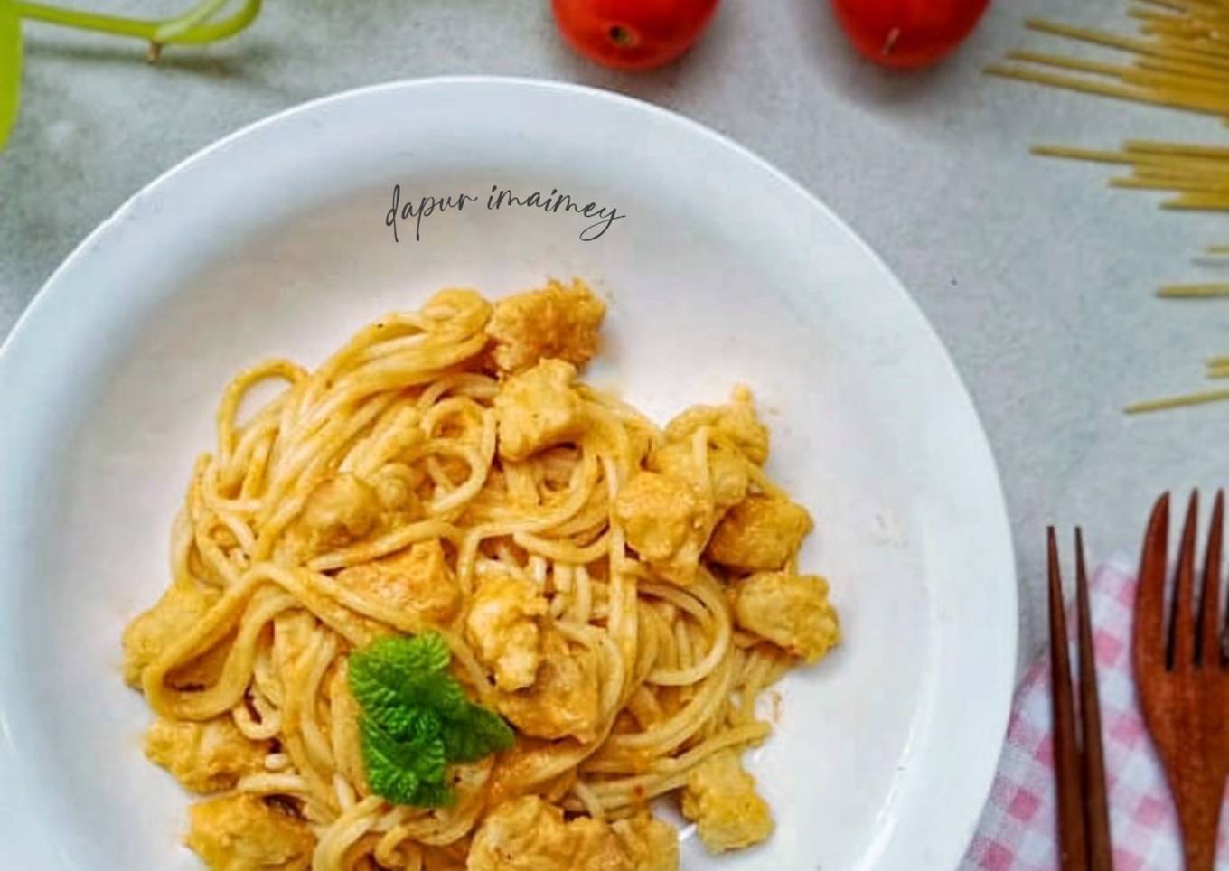 Meatballs Spaghetti Bumbu Rujak