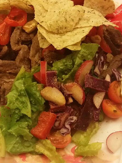 A picture of Beef shawarma.