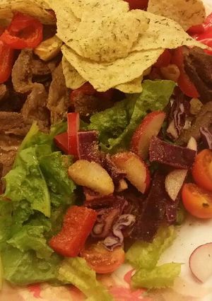 A picture of Beef shawarma.