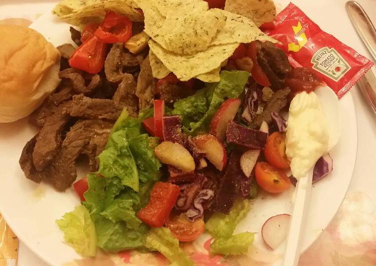 Simple Way to Prepare Homemade Beef shawarma