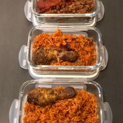 A picture of Jollof Rice.