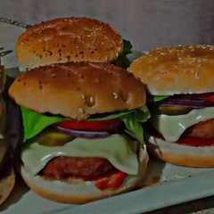 O poză a rețetei Hamburger de casă.