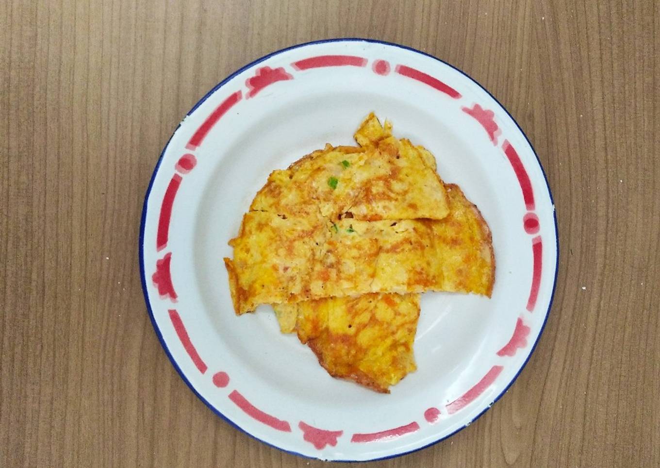 Potato carrot omelette