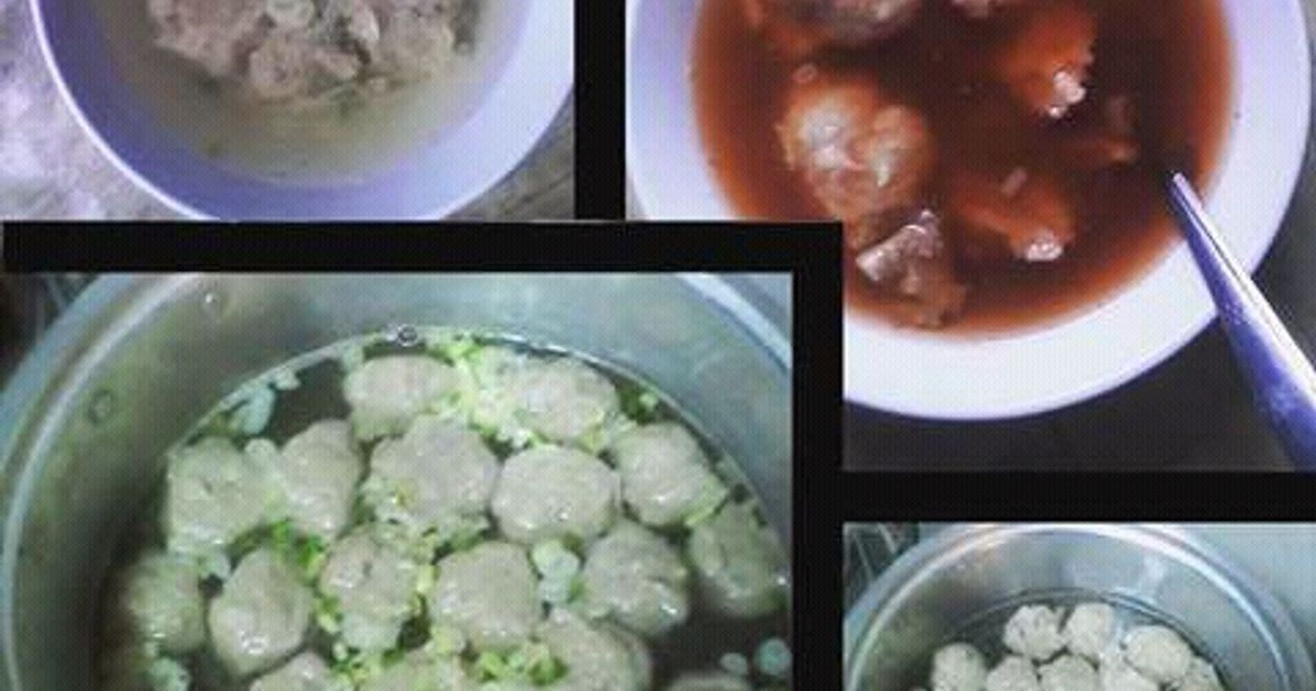 Resep Bakso Daging Sapi Berkuah oleh UMMI اَمِيْنَةْ_ عَلْوِيْ 🌺 - Cookpad