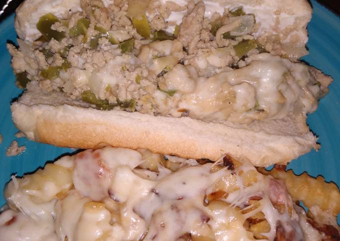 Recipe of Super Quick Homemade Chicken steak and cheese subs