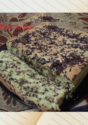 Foto resep Bolu bakar pandan