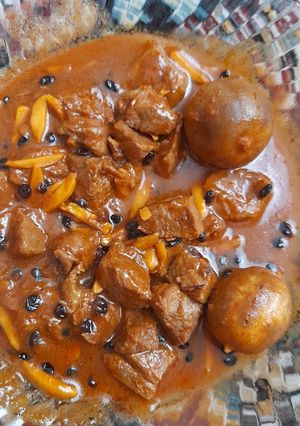 عکسی از دستور خورشت خلال کرمانشاهی