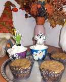 Halloween-i brownie muffin