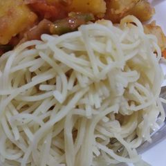A picture of Boiled spaghetti #themechallenge #pasta.