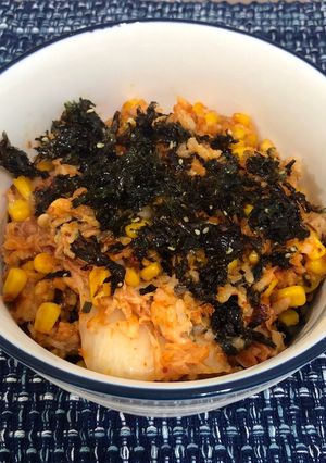 [罐頭料理］簡易韓式起司飯 的食譜成品照片