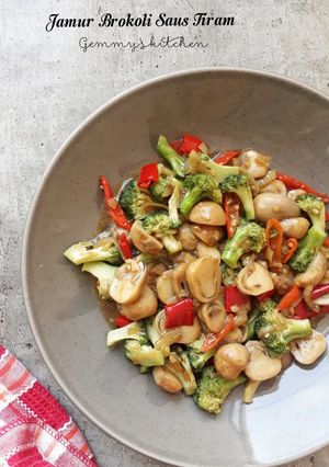 Foto resep Jamur brokoli saus tiram
