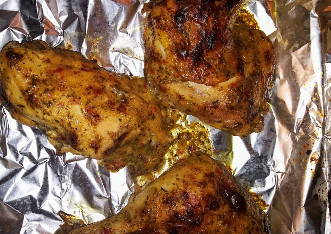 Parmesan Chicken with Roasted Garlic
