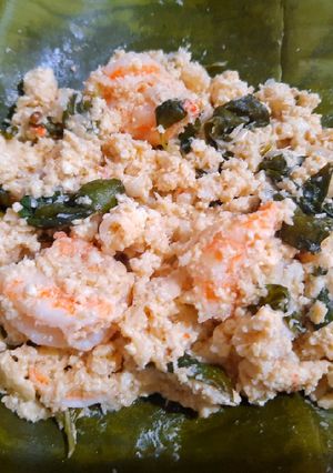 Foto resep 050. Botok Tahu Udang Kemangi