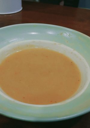 Una foto de Sopa crema de zucchini