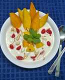 Mango Yogurt Dry Fruits Salad