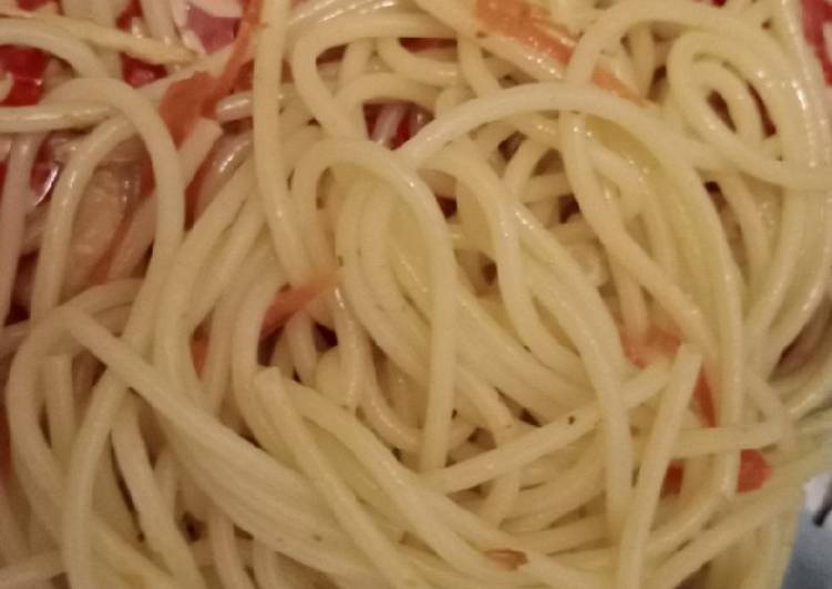 Spaghetti Aglio Olio tanggal tua 😂