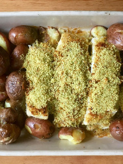 Foto de Bacalhau no Forno com Broa e Batatinhas
