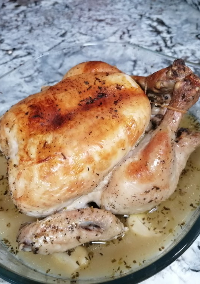 Una foto de Pollo asado en olla exprés