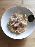 Vesuviotti con pesto di noci e speck 🥜🥓