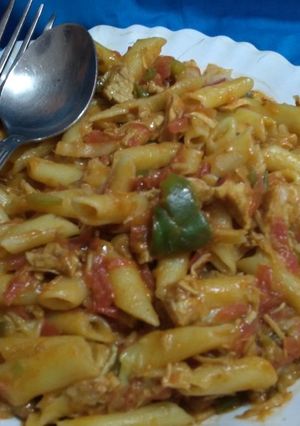 A picture of Colourful Pasta.