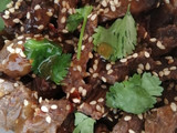 Ternera con naranja y chile