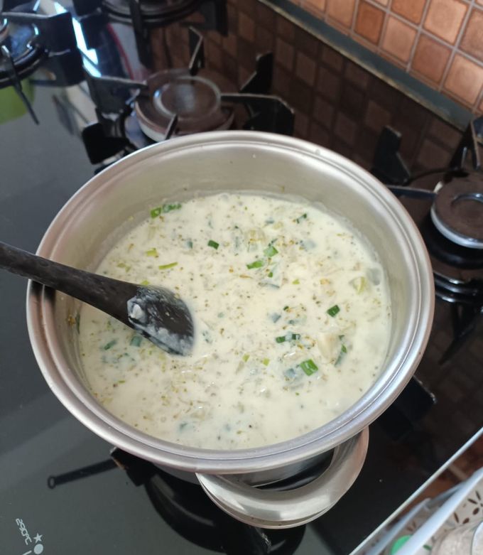 Foto de Creme de brócolis com queijo