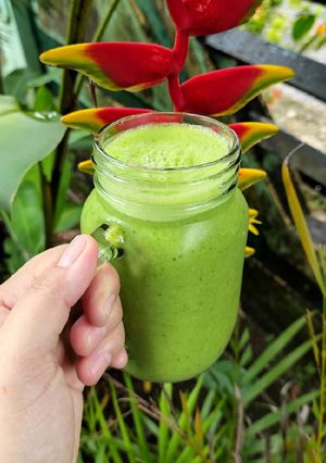 Foto resep Green Smoothies (Pokcoy, Timun dan Nanas)