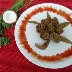 A picture of Coriander coconut flowers.