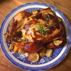 A picture of Whole Roast Chicken with Lemon & Herbs.