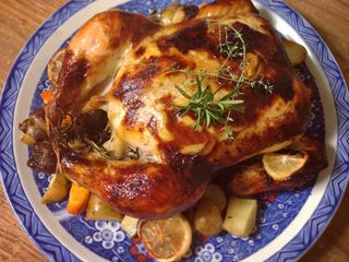 Whole Roast Chicken with Lemon & Herbs