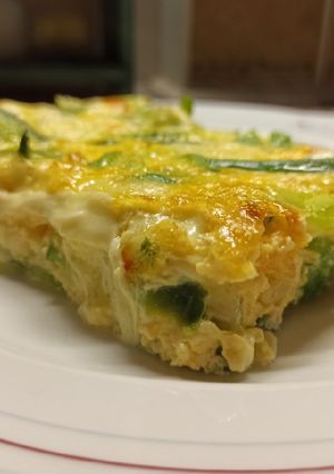 Una foto de Soufflé de zapallito y queso