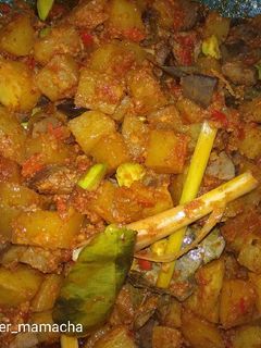 Foto resep Sambal goreng kentang ati ampela with pete