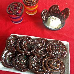 Chocolate Jalebi A picture of Chocolate Jalebi.