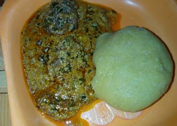 Easiest Way to Cook Delicious Eba and egussi soup with meat
