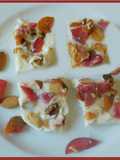 Fruity nutty frozen yogurt bars