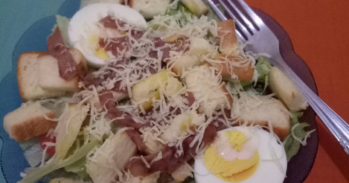 Resep Caesar salad with smoked beef oleh Agnes Priska Cookpad