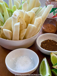 Una foto de Botana de Jícama y Chayote